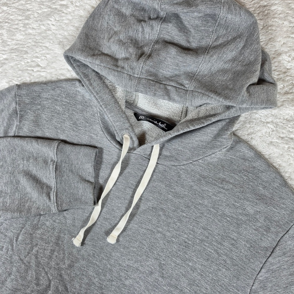 TravisMathew 1MU475 Mens XXL Gray Spandex Cloud Hoodie L/S Pullover SOFT